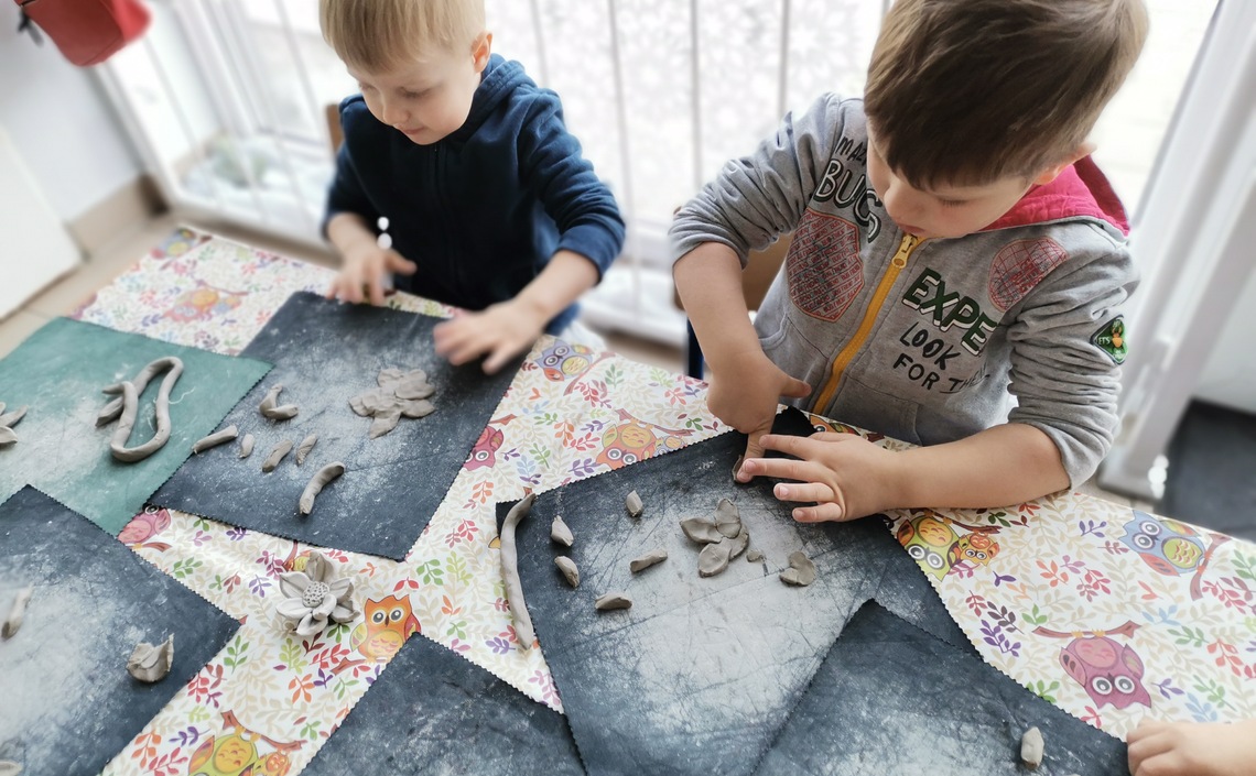 Biedronki i Krasnoludki na ceramice