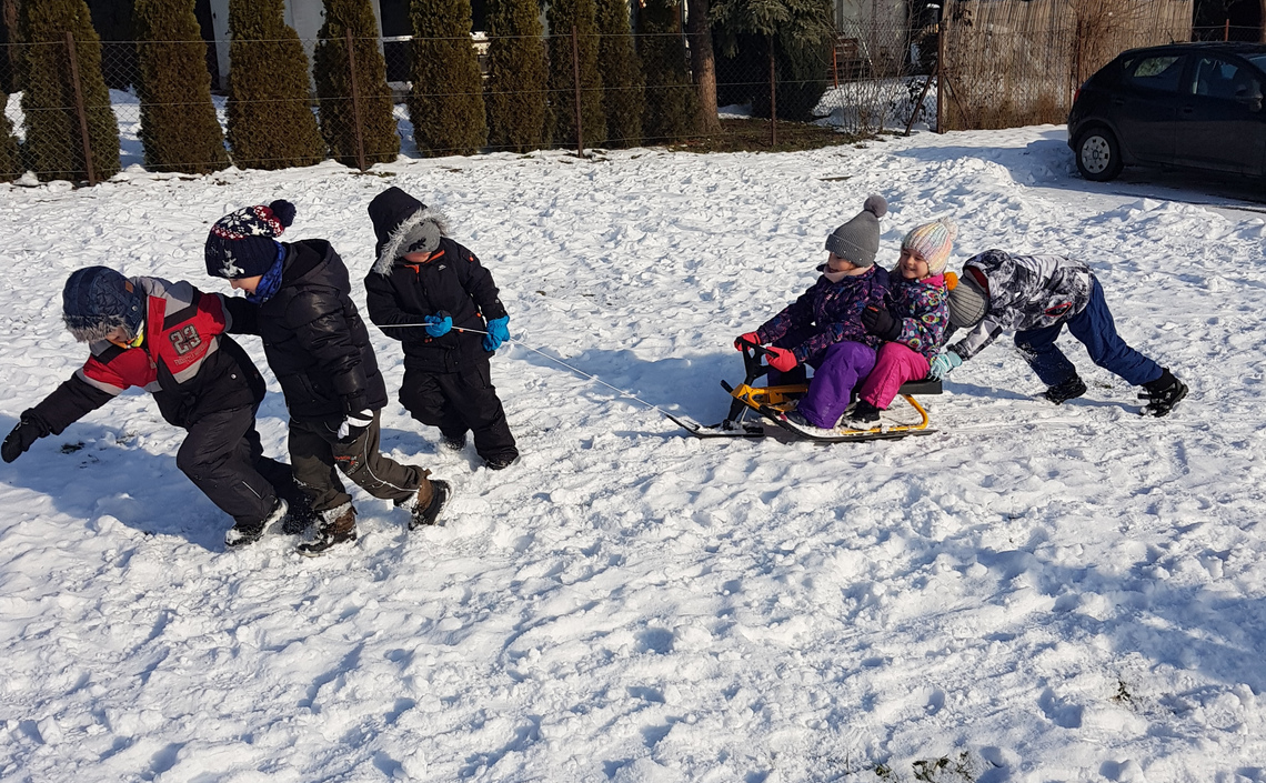 Zimowa aktywność Smerfów